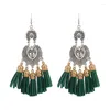 Pendientes colgantes LOVBEAFAS moda étnica bohemia gota larga para mujeres Brincos Longos borla Vintage Boho Bijoux