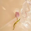 Broches Bruiloft Tulp Corsage Roze Bloem Voor Vrouwen En Mannen Feestpak Pin Reversspeldjes Sieraden
