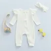 Baby Knit Rompers Baby Boys Jumpsuit Band Automne Baby Girls Vêtements pour les costumes de né pour enfants Sauthotes Infant Vêtements 240319