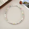 Kedjor Ashiqi 925 Sterling Silver Natural Freshwater Pearl Necklace Multi Color Stone Chain Fashion Jewelry for Women Gift