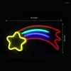 Table Lamps Neon Sign LED Light Meteor-Shaped Acrylic Lights For Wedding/Birthday&Children's Room Wall Decor