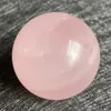 Dekoracyjne figurki 211G Stone Rose Rose Quartz Kryształowa kulka wypolerowana Różowa kula Feng shui Dekoracja Dekoracja Reiki Reiki