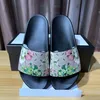 2024 Designer Slides Slippers Men Women Sandals Flower Rubber Slide Snake Print Summer Luxurys Designers Flat Sandal Slipper 35-46