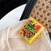 Hörlurstillbehör 3D Sour Packing Bag Sugar Cartoon Earphone Fall för AirPods Pro 1 2 Silikon Trådlös hörlurarladdningsbox för AirPods 2 Casey240322