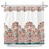 Shower Curtains Retro Curtain Nordic Boho Flowers Printing Bathroom Waterproof Fabric Bath Decoration Sets With Hooks