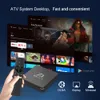 ТВ-приставка Z1 ATV Android 10 Allwinner H313 Поддержка 4K AV1 2,45G Wi-Fi BT с голосовым пультом дистанционного управления 2 ГБ ОЗУ 16 ГБ ПЗУ Smart TV Box