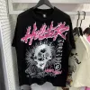 hellstar t 셔츠 래프 남성 여성 Tshirt 래퍼 씻은 무거운 크래프트 유니니스 렉스 짧은 슬리브 탑 하이 스트리트 레트로 지옥 여성 티셔츠 디자이너 티 남성 디자이너 셔츠