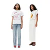 Ganny Women 's T Shirts 올 매치 티셔츠 여름 인쇄 둥근 목 목마 캐주얼 트렌디 한 탑 쇼트 슬리브 여성 의류 113