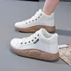 Buty do chodzenia kobiety Sneakers platforma swobodne mokasyny stały kolor Flats Oxford Sports wulkanizowany jesień zapatillas mujer