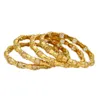 Dubai Braccialetti color oro per le donne placcati braccialetti duri africani indiani fascino matrimonio etiope arabo gioielli a mano di lusso 240307