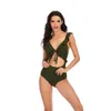 designer swimsuit women bikini sets bikini solid color flash lace up multicolor one-piece swimsuit for women