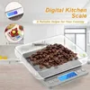 Hushållsskalor Digital Kitchen Scale USB -laddning Mini Jewellery LCD Precision Elektronisk skalor Vikt Elektronisk skala Kök Tillbehör 240322