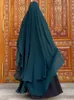 Ramadan Khimar Abaya arabie saoudite turquie Islam Musulman Hijab Robe vêtements de prière Abayas pour femmes Ka Robe Femme Musulmane 240313