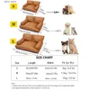 kennels pens 1 waterproof dog sofa bed suitable for small and medium-sized dogs cats PU leather Nonskid bottom pet sofa bed Y240322