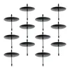 Candle Holders 12 Pcs Household Holder Wedding Decorations Crystal Cake Stand Iron Accessory
