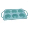 Baking Moulds 6 Cavities Convenient Silicone Cake Molds Reliable Muffin Pans Liner Kitchen Bakeware Material 40JA