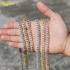 Factory Directly Sales Hip Hop Jewelry Good Price 925 Silver Cuban Link Chain Vvs Moissanite 10mm Iced Out Cuban Necklace