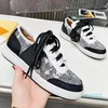 2024 womens designer shoe Sports Casual shoes Travel fashion white women Flat SHoes lace-up Leather sneaker cloth gym Trainers platform lady sneakers size