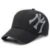 Top kapaklar moda beyzbol şapkası büyük harf benim işlemeli spor erkekler ayarlanabilir güneş hip hop baba rahat