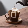 Wine Glasses Gilt Glaze Coffee Cup Japanese And Saucer Set Creative Personality Milk Office Household Stoare Water Mug