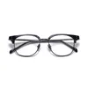 Optiska glasögon för män Kvinnor Retro Designer 522 Fashion Sheet Glasses Titanium Frame Detaljerad elasticitet Oval Style Anti-Blue Light Lens Plate with Box