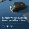 Bluetooth 24G TriMode Mouse Вертикальная M10 Беспроводная макропрограммируемая кнопка отключения звука Эргономичные мыши 4000 точек на дюйм для планшетных ПК 240309