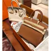 Genuine Leather Handbag Bk L Litchi Pattern Bag Genuine Leather Cowhide Handbag Bag Large Capacity Bridal Wedding Bag Womens 2024 New Trend