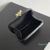 Designer Knot Clutch Bag Alligator Calfskin Leather Fashion Women Handbag Metallic Knot Clasp Closure Mirror Quality with Box