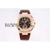 3K Spor Siyah All-Gold Watch Business 5980/1R-001 Tasarımcı Saat Disk PP Kronograf Superclone 40.5mm Çok Fonksiyon 881