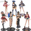 Action Toy Figures One Piece Boa Hancock Anime Figur 7 Style Sexig Polis Uniform Temptation Pirate Sweetheart Cheongsam Model Collection Gift Ny 240322
