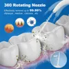 Autres appareils Fil dentaire étanche portable pour les dents 230ML irrigateur oral fil dentaire rechargeable 3 modes IPX7 nettoyant de blanchiment des dents étanche H240322