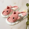 Женские тапочки, весенне-осенние домашние тапочки для домашнего использования, противоскользящие впитывающие пот туфли на толстой подошве из хлопковой льняной ткани