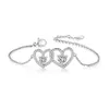 New Hollow Heart Women Bracelet с полным набором циркона модным и универсальным бестселлером