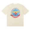 Herren T-Shirts 24SS Herren T-Shirt Paar Stil Hohe Qualität Vintage Klassische Große Weltkarte Brief Gedruckt Hip Hop Top H240401