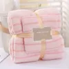 Towel Set Of 2 Body Ultra Soft Coral Hand Towels Bath Face Microfiber Full Absorbent Beauty Salon