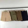 Men's Shorts New casual shorts high Strt simple retro multi pocket embroidery zipper merchandise mens couple H240401