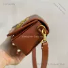 Designer tas draagtas Nieuwe klassieke gecoat splitleer Crossbody met één schouder, klein vierkant Studio onderarm Method Stick tas voor dames