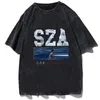 Мужские футболки SZA SOS 2023 Tour Graphic Clothing Мужская мода Harajuku Leisure Супер большая хип-хоп Эстетическая футболка Уличная одежда J240322