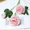 Faux Floral Greenery 1/3/5bundle Peony Artificial Flowers Bouquet Fake Flowers for Home Room Decor Garden Wedding Decoration Outdoor Vase Accessories Y240322