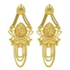 Stud Oorbellen Vintage Charm Dubai Coin Goud Kleur Voor Vrouwen Luxe Turkse Ronde Party Bruiloft Sieraden Geschenken