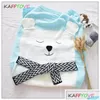 Decken Swaddling Kind Slee Bag Cartoon Kinder Anti-Kick Quilt Gestrickte Knopf Schlafkleidung Born Baby Decke Strickkleidung 2024 Drop Otvhy