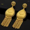 Stud Oorbellen Vintage Charm Dubai Coin Goud Kleur Voor Vrouwen Luxe Turkse Ronde Party Bruiloft Sieraden Geschenken