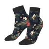 Мужские носки темные тропические цветы лист лодыжки мужские мужские женские зимние чулки с принтом