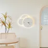 Wall Lamps Simple Led Lamp With Clock Modern Home Indoor Lighting Decorative Fixtures Living Room Bedroom Study White Lights