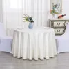 Table Cloth El Round Tablecloth Party Jacquard Cover Polyeater Banquet Wedding Overlays Home Decoration Top Grade