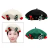 Bérets Béret de Noël Chapeau Mode Streetwear Chapeaux Chauds Casquette D'hiver Pour Cadeau D'anniversaire Voyage Vacances Filles