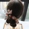 Épingle à cheveux en mousseline de soie, fleur séchée à la main, pour femmes, BOHO, mariée, diadème de mariage, coiffure artificielle, Clip, bijoux 240311