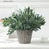 Faux Floral Greenery Artificial Flowers Willow Leaves Wedding Home Garden Vase Decoration Jungle Party DIY Plants Wreath Party Arrangment Y240322