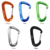 Tillbehör 6 PCS CARABINER 12KN Tungt CARABINER CLIPS -nyckel för hängmattor Camping Vandring av ryggsäckande klättring av snäpplåsspännkrok