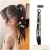 Accessori per capelli Ragazza Principessa Serie Parrucca Treccia Coda di cavallo alta Stella pentagonale Fascia intrecciata Per bambini Carino e dolce Consegna goccia Otfe6